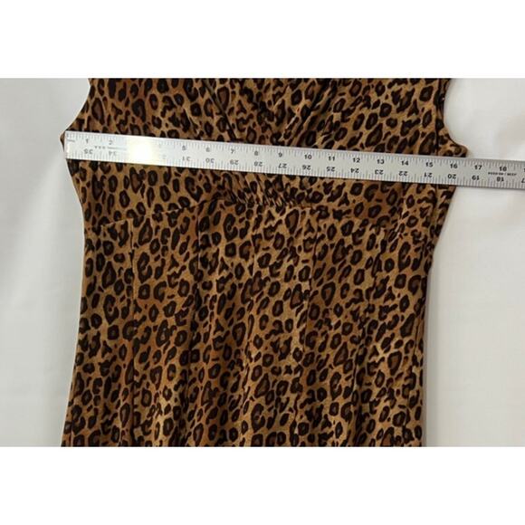 Nick Navarra Private Collection Animal Print Sleeveless Dress Size Small - Picture 7 of 8